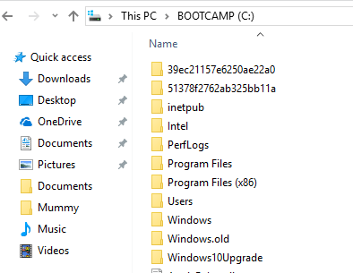Back up system files